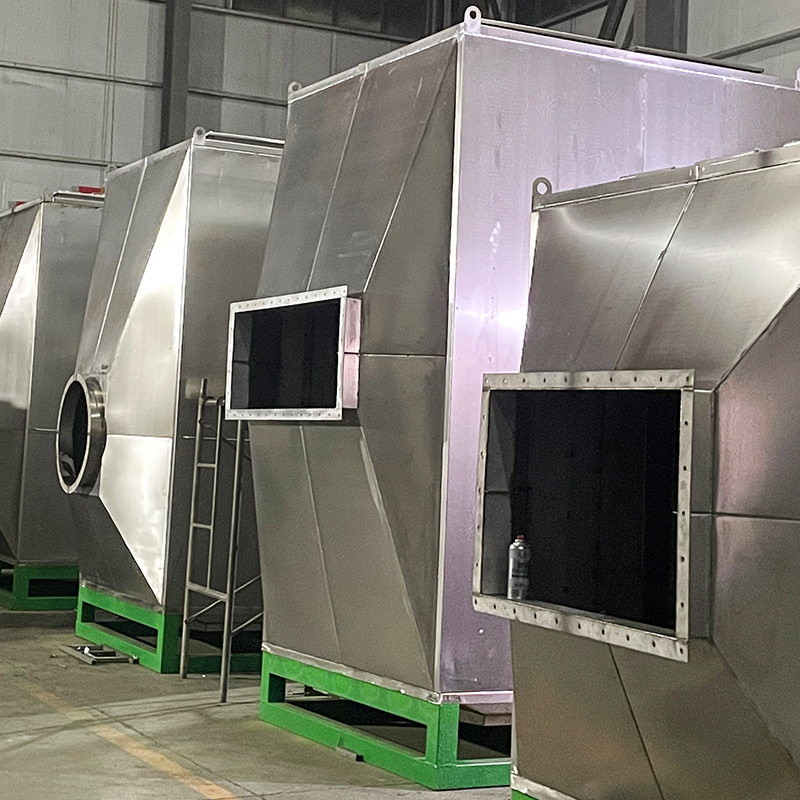 Adsorpcijska kutija s aktivnim ugljenom od nehrđajućeg čelika 304, struktura s gornjim punjenjem i bočnim istovarom