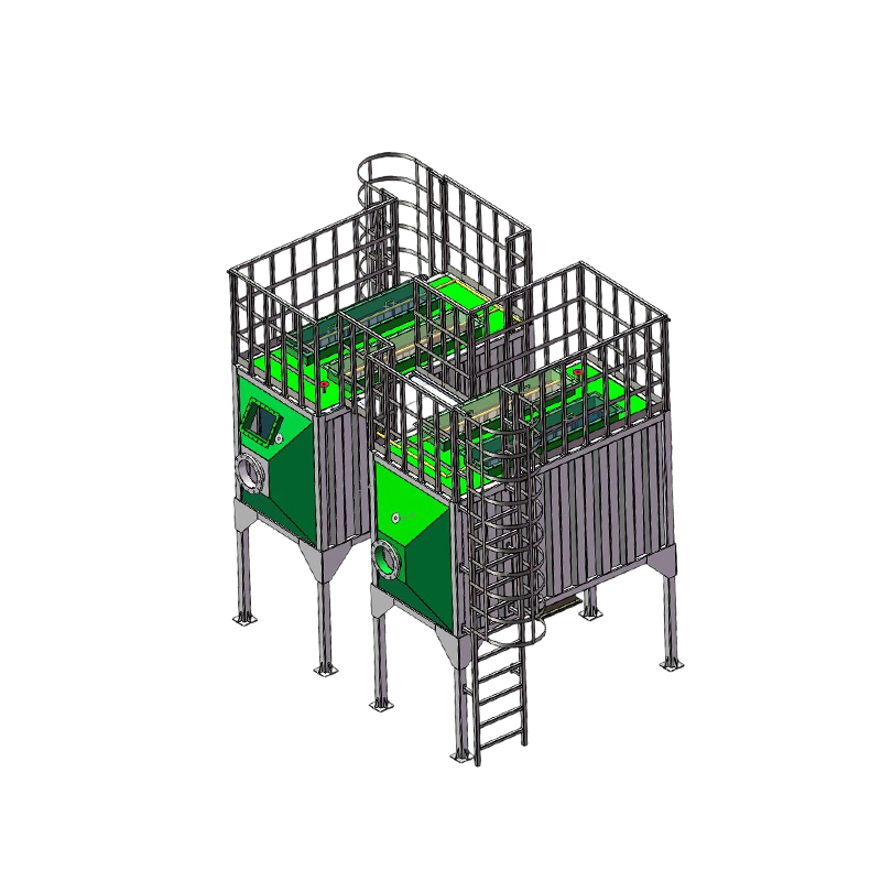 Adsorpcijska kutija s aktivnim ugljenom od ugljičnog čelika s gornjim i donjim bočnim punjenjem