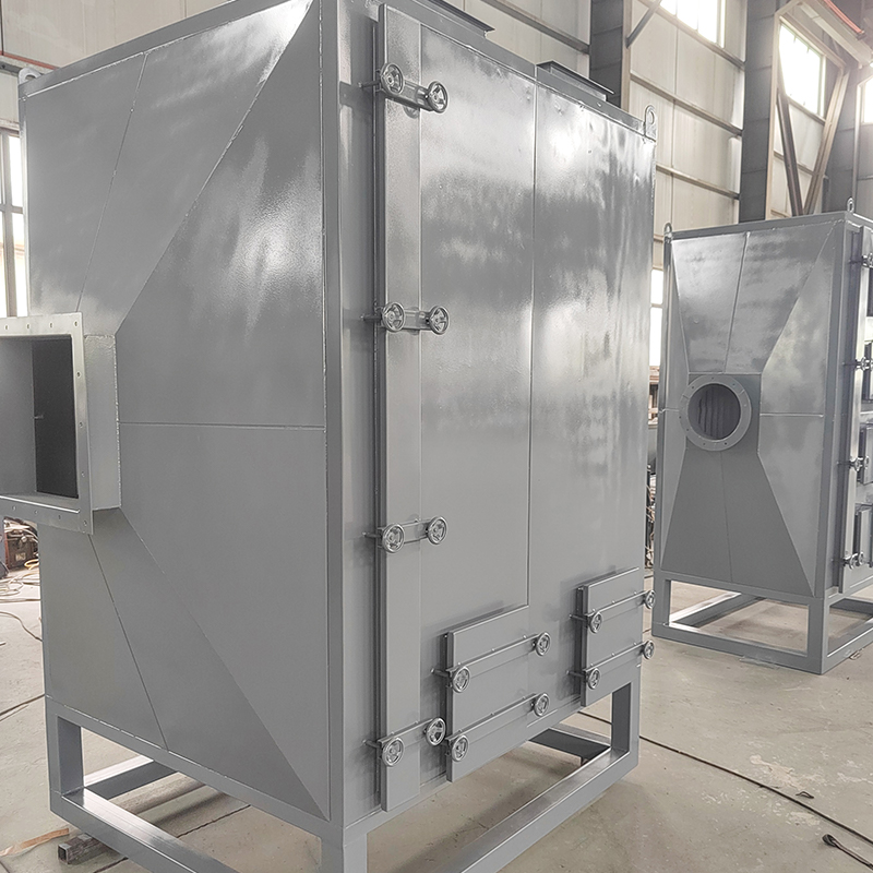 Adsorpcijska kutija s aktivnim ugljenom od ugljičnog čelika s gornjim i donjim bočnim punjenjem